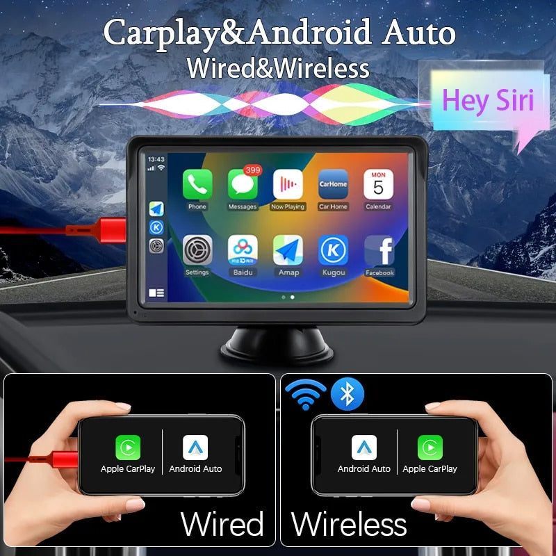 CarPlay Android Auto Car Radio Multimedia Video Player 7inch Portable – MSL  Performance