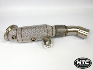 BMW M140I B58 DOWNPIPE WITH 200 CELL HI-FLOW SPORTS CAT & HEAT SHIELD