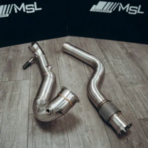 MSL PERFORMANCE 3.5" DECAT DOWNPIPE & MID PIPE A45 W176 / CLA45 C117 / GLA45 X156